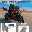 Black 9” Motorcycle Wave Windshield Windscreen Compatible for Harley 2014-2023 Harley Davidson Touring Street Glide/Electra Glide/Ultra Limited/Tri Glide FLHT FLHX FLHXS FLHTK