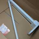 26.8 INCH Flip-Up Toilet Grab Bar with Support Leg, Wall-Mounted Safety Rail for Bathroom, Night Glow Strips on Both Sides, Folding Handrail for Elderly & Disabled