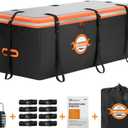 Sailnovo Hitch Cargo Carrier Soft Shell Bag Waterproof 20 Cubic Feet Cargo Bag for Hitch Carrier, PVC Trailer Hitch Storage Bag with 8 Reinforced Straps & Combination Lock & Storage Bag