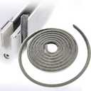 16 Ft (5m) 196 Inch Sliding sash Windows Doors Tape Pile Draught excluder Brush Seal Strip weatherstrip 6mm x 6mm (1/4 1/4 Inch, Gray)