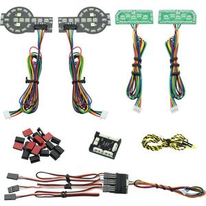 GLOBACT for 1/10 Trx4 2021 Bronco RC Crawler Lights - Smart Simulation Kit with Running, Steering, Brake, Reverse, High/Low Beam, and Reverse Lights