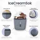 Sok It IceCreamSok Insulated Neoprene Cover (Crystal Crush, Fits Tapered Pints)