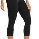 CRZ YOGA Butterluxe Workout Capri Leggings Pockets 21" - High Waisted Gym Athletic Womens Crop Yoga, M