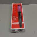 REVLON Silicone Bristle Heated Hair Styling Brush | Fast, Long Lasting Volume for Easy Styling | 1" Barrel for Full Body and Smooth Styles (Black/Pink)