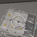 Premium Leak-Proof Snackle Box Container with 8 Clear Compartments & 6 Airtight Lids | Portable Clear Snack Tray with Lid & Handle | Divided Serving Tray for Fruits, Snacks, Sauces, Veggie & More