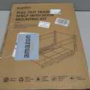 Insputer Dual Pull Out Trash Can Under Cabinet with Soft-Close Slides, Heavy Duty Under Sink Trash Can Kit for Kitchen Sink, Laundry, Garbage Can Not Included, Requires 17" W X 24" D Cabinets (Silver)