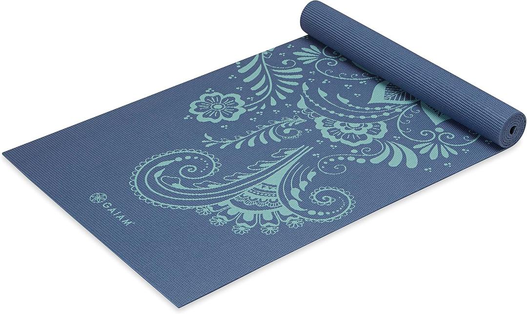 Gaiam Yoga Mat - Premium Thick Non Slip Exercise & Fitness Mat for All Types of Yoga, Pilates & Floor Workouts