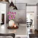 6PCS 23" Fake Tulip Flowers Artificial Violet Tulips Long Stem Faux Flower, Silk Flower Dcor for Floral Arrangement Home Farmhouse Wedding Decoration