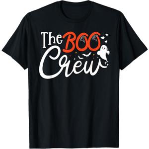 The Boo Crew A Ghost Vibes Group Matching Halloween Costume T-Shirt, XL