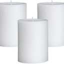 Mister Candle - 3 inch by 4 inch Tall Citronella Scented Pillar Candles (Set of 3) - Indoor & Outdoor Use