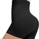 Shapewear Shorts for Women Tummy Control Butt Lifting High Waisted Body Shaper Thigh Slimmer for Under Dresses (Black, L)