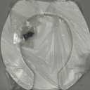 BEMIS 75 Commercial Open Front Plastic Toilet Seat, Heavy Duty Industrial Seat with Lid, Round, White