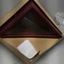 Glass Front Flag Display Case for Burial Flag - Wall Mounted 9.5 X 5 Feet Flag Box for American Veteran Flag and Folded Flag Display - Ideal for Honoring Military Service (Mahogany)