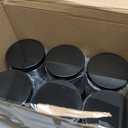 Tanlade 24 Pcs 16 oz Amber Plastic Jars with Lids Round Cosmetic Containers Leak Proof Refillable Empty Containers for Creams Lotion Body Butter Oil Ointments Powders Beauty Products Travel Storage