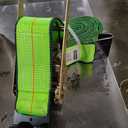 4 Inch x 40 Foot Flat Hook Ratchet Straps, 4 Pack, Heavy Duty Tie Down Straps for Flatbed Trailer, Truck, Pickup Cargo Control, 20,000 Lbs Breaking Strength