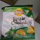 Lay's Kettle Cooked Potato Chips, Jalapeno, 0.85 Ounce (Pack of 40) BBD: Jul 14 2026