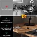 Sound Card Karaoke Headset with in-Ear Monitoring, Voice Changer, Reverberation, Built-in Sound Card, Karaoke Microphone, Portable Karaoke Headphones, Type C HiFi Wired Earbuds for Musician