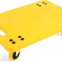 MaxWorks 50840 High Visibility Yellow 300-lb Capacity Movers Dolly with 4 Swivel Casters, 19-1/2" x 14-1/2" Platform