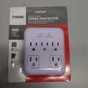 Prime Wire & Cable Prime Wire PB802155 5-Outlet Small Appliance Appliance Surge Protector, White