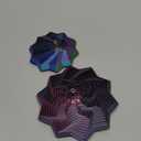 2 PCS 3D Printed Sensory Fidget Star with Handles, Colorful Fractal Expanded Fidgets Hexagon Whirling Spiral Star Shaped Toys for Office Desktop Decompression Toys Stress Relief Whirling Spiral