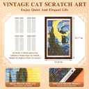 Wall Art Cat Scratcher, Framed Sisal Scratch Pad, No-Drill