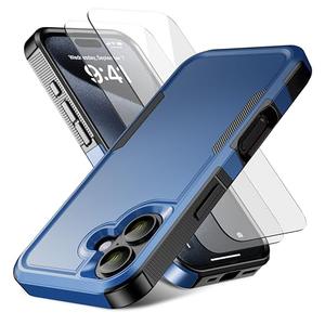 RonShieh for iPhone 16 Case [Shockproof] [Dropproof] [Heavy Duty Protection] [Pocket-Friendly] Slim & Tough Non-Slip Protective Phone Cover for iPhone16 6.1inch, Navy Blue