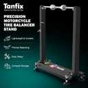 Motorcycle Wheel Balance Stand, Heavy-Duty Single-Axle Wheel Balancing Tool for Static & Dynamic Tire Alignment