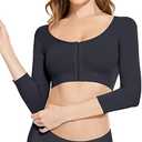 KSKshape Arm Shaper for Women Post Surgery Arm Lipo Compression Sleeves Front Closure Shapewear Bra Posture Corrector, XL