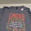 Cross Stitch Funny Sewing Quilting Stitching T-Shirt XXL 