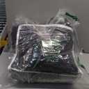 CozyLux Queen Comforter Set Black - Bed in a Bag Queen Size 7 Pieces, Luxury Soft Bed Set for All Seasons, Bedding Set with Down Alternative Comforter, Sheets, Pillowcases & Shams