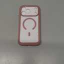 Miracase for iPhone 17 Pro Max Case 6.9" Full-Body Phone Case with Built-in Glass Screen Protector& Full Camera Protector,[Magnetic with MagSafe] Drop Proof 17 ProMax Cover, Light Pink