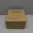 12 Pcs Unbreakable Deep Dinner Plates Set, 9 inch Reusable Plastic Wheat Straw Plates, Microwave and Dishwasher Safe Plate for Kitchen, Lightweight Plate for Dessert, BPA Free, Dark Blue