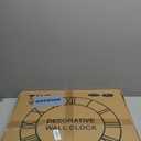 1st owned Large Wall Clock Metal Retro Roman Numeral Clock, Modern Round Wall Clocks Almost Silent, Easy to Read for Living Room/Home/Kitchen/Bedroom/Office/School Decor (Gold, 24 Inch)