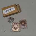 uxcell 2Pcs Flush Ring Pull, 1.89-inch x 1.5-inch Stainless Steel Rectangle Recessed Door Pull with Screws for Furniture, Boat, Bronze Tone