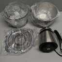 KOIOS Food Processor, 500W Electric Food Chopper with 2 Bowls (8 Cup+8 Cup) & 2 Bi-Level Blades&, Small Electric Grinder Meat Processor for Nuts, Meat, Onion, Garlic, Baby Food, Black