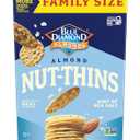 Blue Diamond Almonds Nut-Thins Gluten Free Cracker Crisps, Hint Of Sea Salt, Family Size, Sea Salt, 7.7 oz (Pack of 1) (EXP 02/01/26)