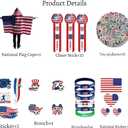 2 x 2026 World Cup Fan Accessories Kit 79PCS, Soccer Support Gear Set for Enthusiasts, Flag, Glasses，Wristband，Facial mask，Breastpin& Decals, for Watch Party & Stadium Events (75Pcs)