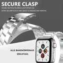 Compatible Apple Watch Bands with Case, Metal iWatch Band with Case for Apple Watch replacement band strap for men women Ultra 49mm Series 10 46mm 42mm