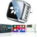 2026 Upgraded Wireless CarPlay Adapter, 2-in-1 Mini CarPlay Adapter for iPhone & Android, 3 Second Auto Stable Connection with Zero Latency, Plug & Play for 2016+ Cars with USB-A/USB-C Ports