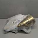 Gold Pendant Lights Kitchen Island,Dining Room Light Fixtures Over Table 3 Pack with Brushed Brass Cone Metal Shade, Modern Farmhouse Mini Chandeliers,Adjustable Cord Hanging Lighting for Bar,Sink