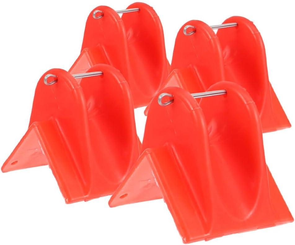 TEHAUX Climbing Rope Protector Sleeve 4-Pack Lightweight Rope Edge Covers for Outdoor Climbing Gear Safety and Wear Protection Easy Installation