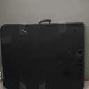 Folding Table 6ft Portable Heavy Duty Plastic Fold-in-Half 6 Foot Foldable Table Utility Dining Indoor Outdoor with Carrying Handle for Camping Picnic and Party, Black