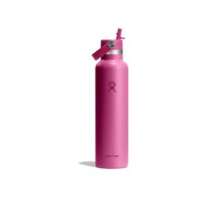 Hydro Flask Water Bottle - Insulated Stainless Steel - Straw Lid, Non Spill, Leakproof 24 Oz Reef Pink