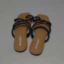 FITORY Women's Slide Sandals Flat Toe Ring Thongs with Cross Strap for Summer Size Size 8