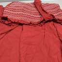 Allegra K Boho Midi Dress for Women's Square Neck Ruffle Tiered Flowy Smocked Sundress Small Burgundy Size S
