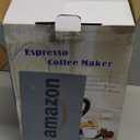 Coffee Pot 6 Cup Electric Espresso Coffee Maker Italian Moka Maker 300ml Portable Aluminum Espresso Machine Cafetera Moka Pot with Detachable Base, Gift for Home Travel (White)