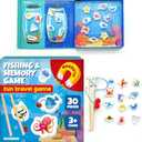 QUOKKA Magnet Game for Kids 3-5 - Fishing Game Kids Ages 4-8 - Travel I Road Trip I Plane I Car Ride - Magnetic Toddler Travel Toys Pack Of 2