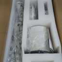 52" Flush Mount Ceiling Fan with Light White,Low Profile Celing Fan with DC Motor Reversible,3 Color Temperature,6 Speeds