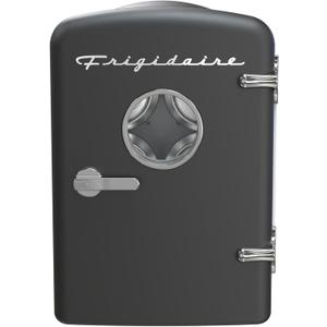 Frigidaire EFMIS171 Retro Mini Portable Personal Fridge - Ideal for Home, Office or Dorm - Includes Carrying Handle, AC/DC Wall/Car Charger, 6-can