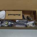 Kwikset Prescott Front Door Handle No Lock, Entry Handleset Exterior with Interior Reversible Handed Lever, Non-Locking, Venetian Bronze, Deadbolt Not Included, with Microban Protection